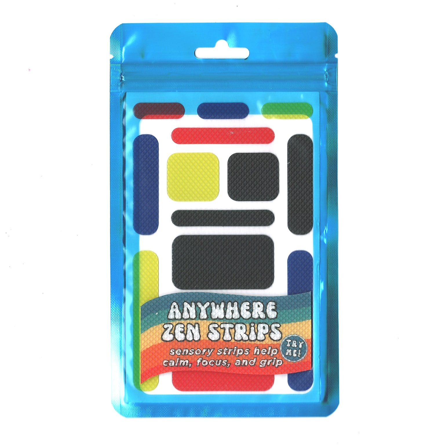 The Pencil Grip Zen Strips, Anywhere Zen, Bumpy Primary, 78/Pack (TPG88006)