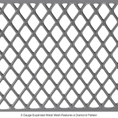 Global Industrial 6' Outdoor Steel Bench w/ Backrest, Expanded Metal, Gray (277154GY)