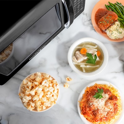 Nostalgia Retro 0.7 cu. ft. Countertop Microwave, Black (NRMOPMSW7BK6A)