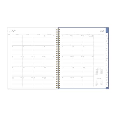 2026-2027 Blue Sky Elenora 8" x 11" Academic Year Weekly & Monthly Planner, Plastic Cover (157564)