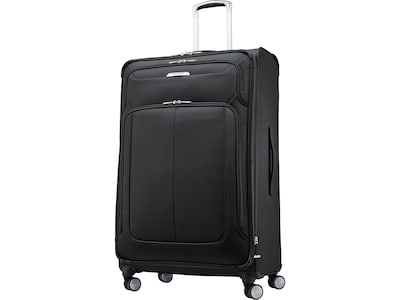 Samsonite SoLyte DLX Polyester 4-Wheel Spinner Luggage, Midnight Black (123569-1548)