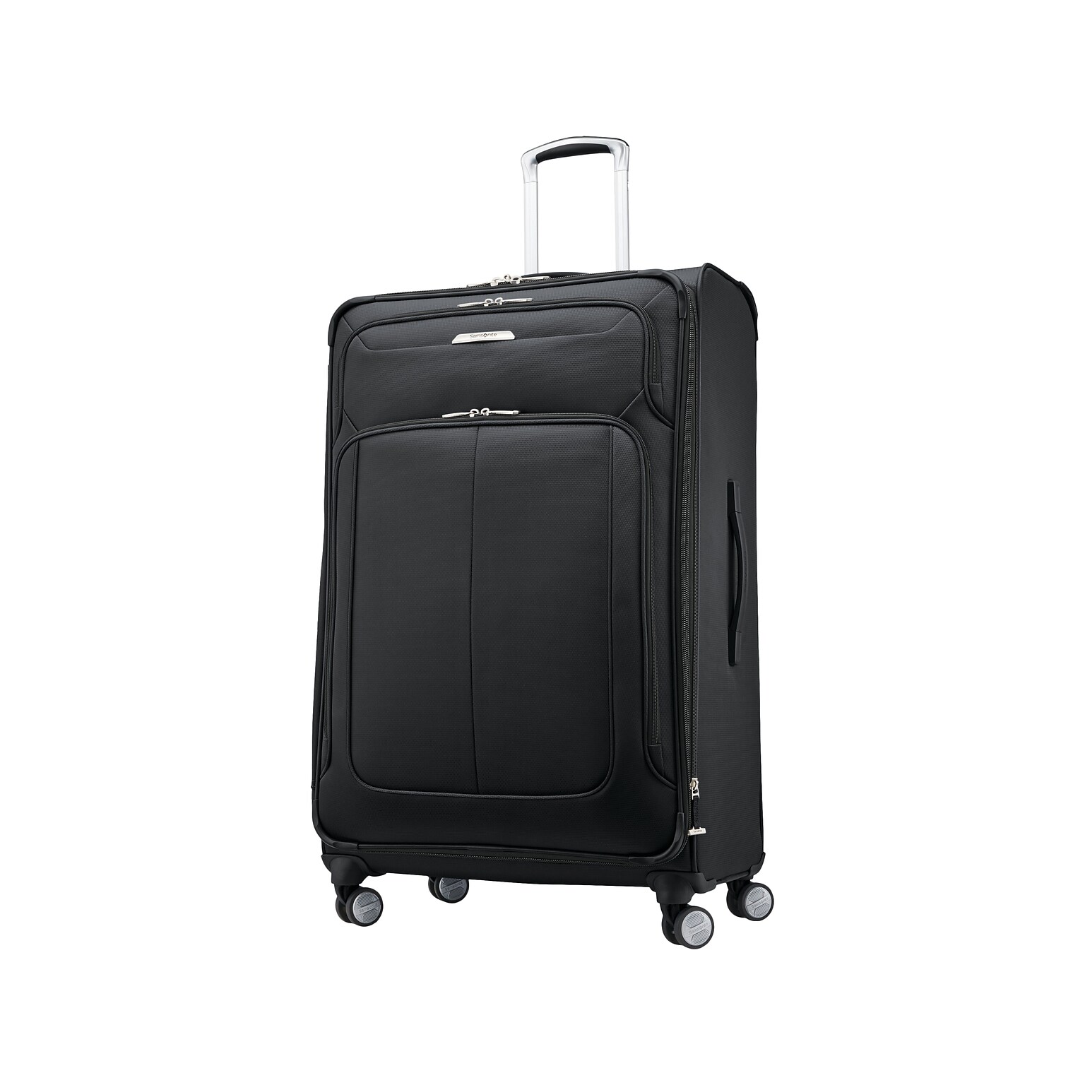 Samsonite SoLyte DLX Polyester 4-Wheel Spinner Luggage, Midnight Black (123569-1548)