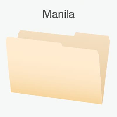 Pendaflex File Folder, 1-Tab, Right Position, Legal Size, Manila, 100/Box (1006983)