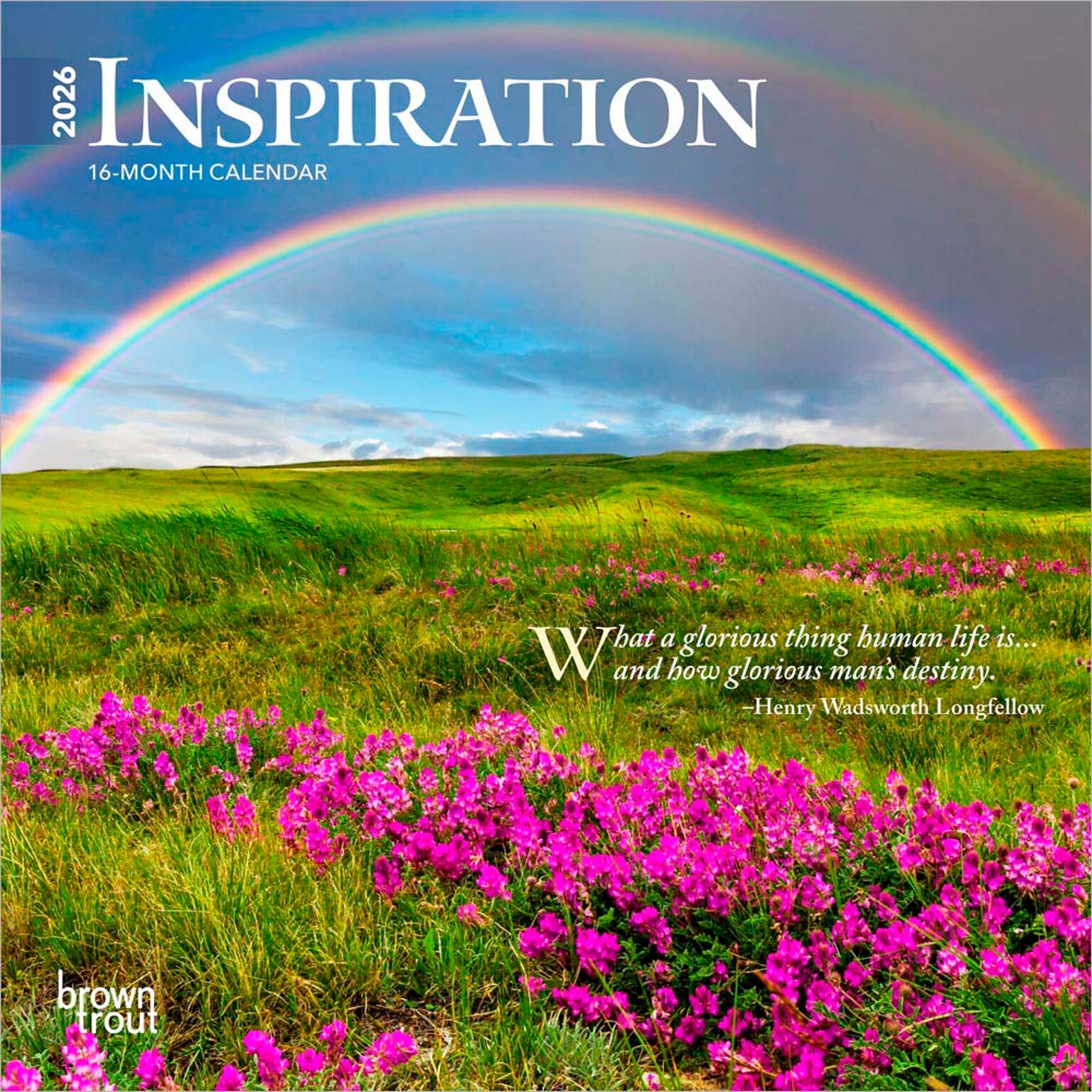 2026 BrownTrout Inspiration 7 x 7 Monthly Wall Calendar (9798330703890)