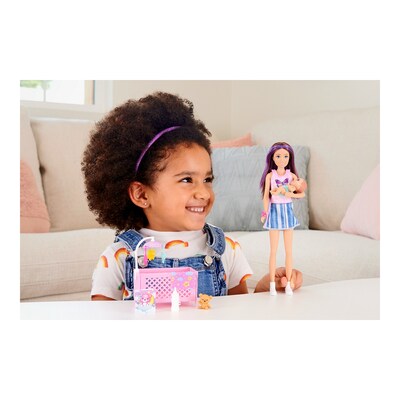 Mattel Barbie Skipper Babysitters Inc Dolls and Playset, 4/Pack (HJY33)