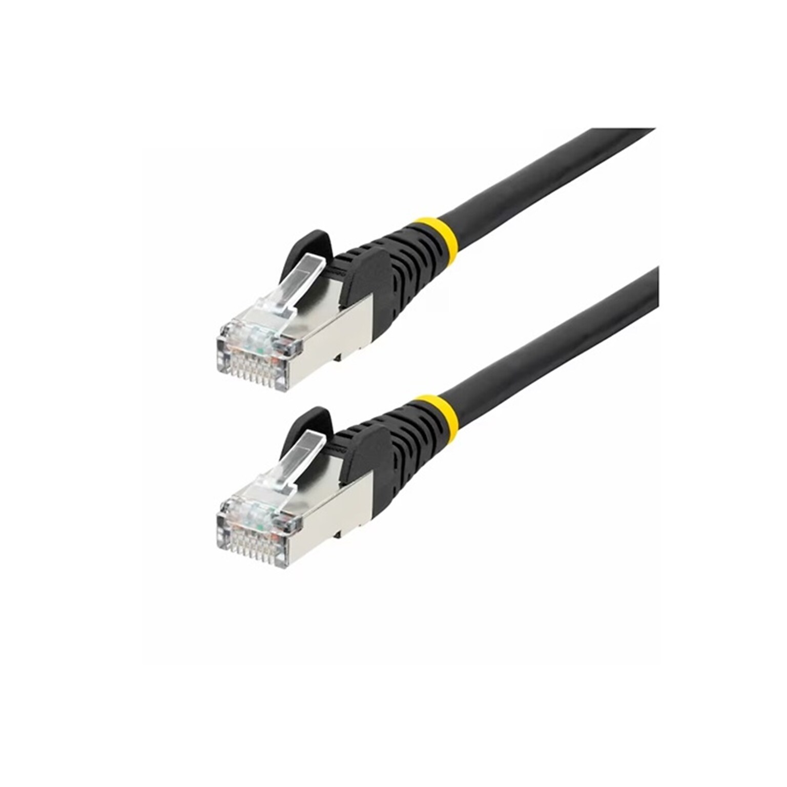 StarTech 100 Cat6A Ethernet Cable, 27AWG, Black (NLBK-100F-6A-PATCH)