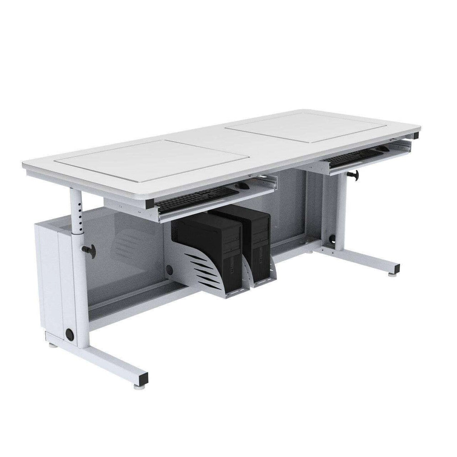 VersaDesk Revolution 60W Manual Adjustable Standing Computer Table, White (RST6030-WW)