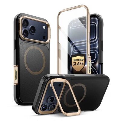 i-Blason Ares Flip Magsafe  Rugged Case for iPhone 17 Pro, Shock Absorbing, Desert (iPhone2025Pro-AreFlip-GSSP-Desert)