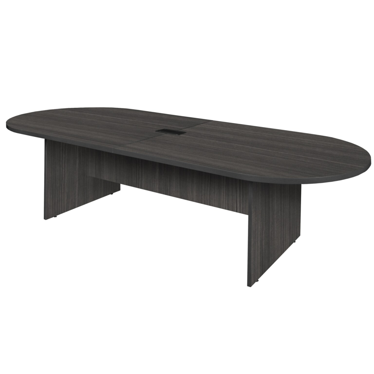 Regency Legacy 120W x 47D Racetrack Shaped Conference Table With Grommet, Ash Grey (LCTRT12047AG)