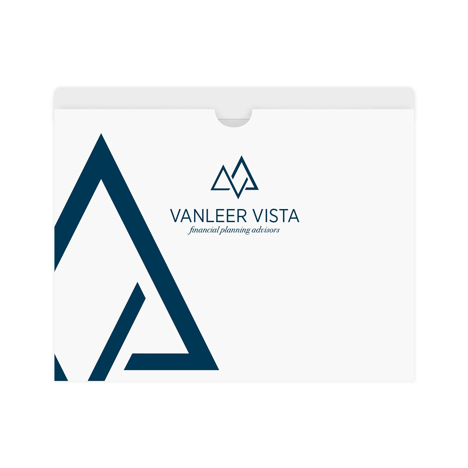 Custom 1 Color Open Top Reinforced File Folder, 110# White Smooth Stock, 50/Pack