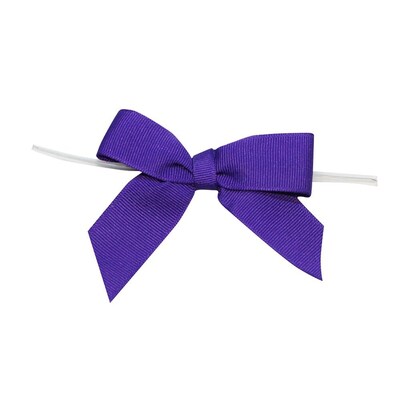 JAM Paper Grosgrain Bows, Regal Purple, 100/pack (52640349273)