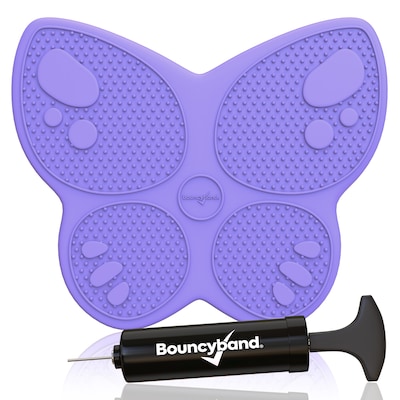 Bouncy Bands Butterfly Sensory Wiggle Seat, Purple (BBAWSSBUPU)
