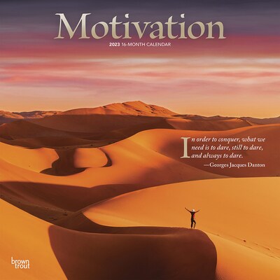 2023 BrownTrout Motivation 12 x 12 Monthly Wall Calendar (9781975452292)