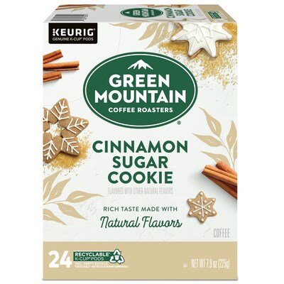 Green Mountain Cinnamon Sugar Cookie Coffee Keurig® K-Cup® Pods, Medium Roast, 24/Box (35814)
