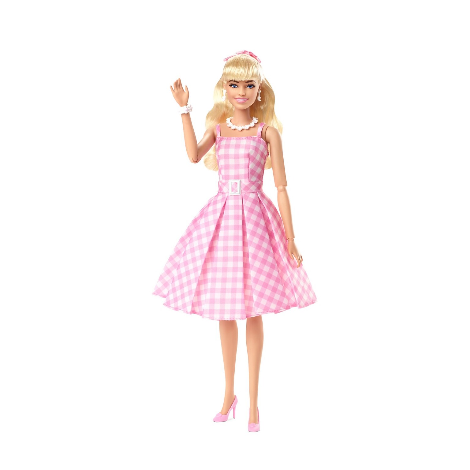 Mattel Barbie The Movie Barbie Doll, Pink Gingham Dress, 3/Pack (HPJ96)