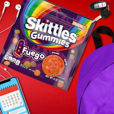 Skittles Gummies Fuego Gummy Candy, 12 oz. (MMM33036)