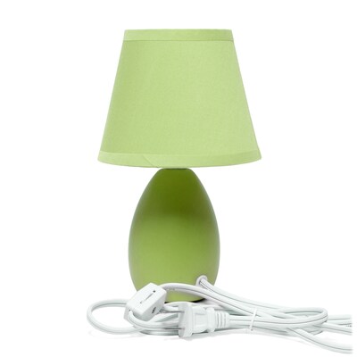 Simple Designs 9.45" LED Table Lamp, Green (LT2009-GRN-LB)