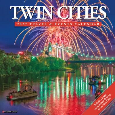 2027 Willow Creek Twin Cities 12 x 12 Monthly Wall Calendar, Assorted Colors (62722)
