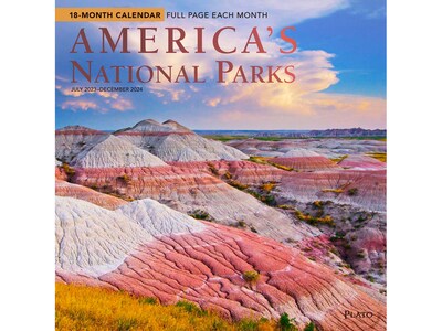 2023-2024 Plato Americas National Parks 12 x 12 Academic & Calendar Monthly Wall Calendar (9781975467142)