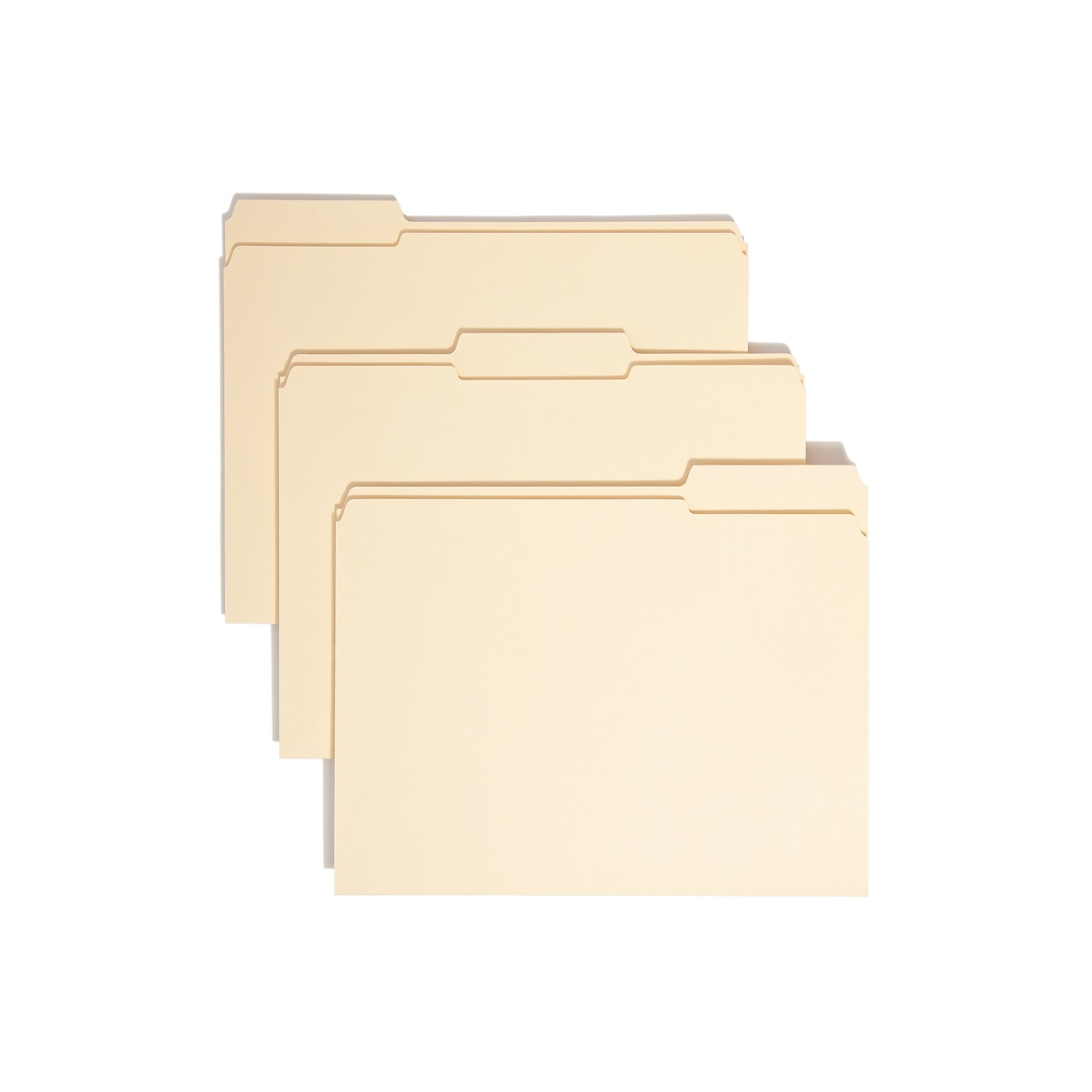 Smead 100% File Folder, Reinforced 1/3-Cut Tab, Letter Size, Manila, 100/Box (10347)