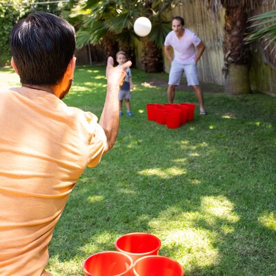 YardGames Outdoor Giant Yard Pong Game, Multicolored (PONG-001)