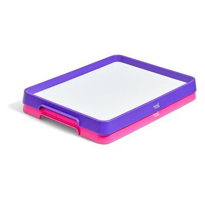 hand2mind Magnetic Dry-Erase Activity Trays, Pink/Purple (98908)