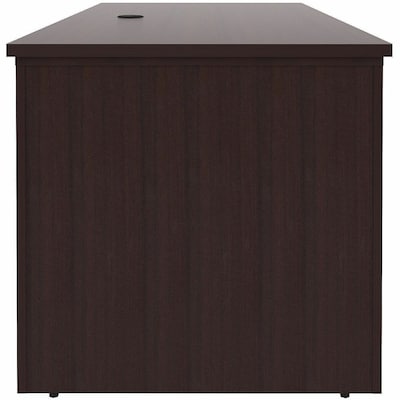 Lorell Essentials 60"W Sit to Stand Workstation Desk, Espresso Brown (LLR69641)