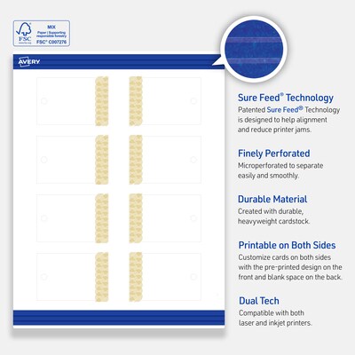Avery  3" Blank Price & Merchandise Tags, White, 80/Carton (S00-EV4-PRMWT10)