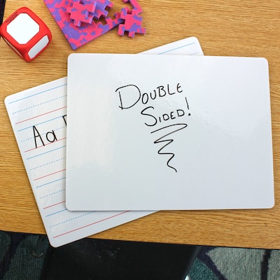 Flipside Melamine Double-Sided Dry-Erase Whiteboard, 9" x 12", 12/Pack (10134)