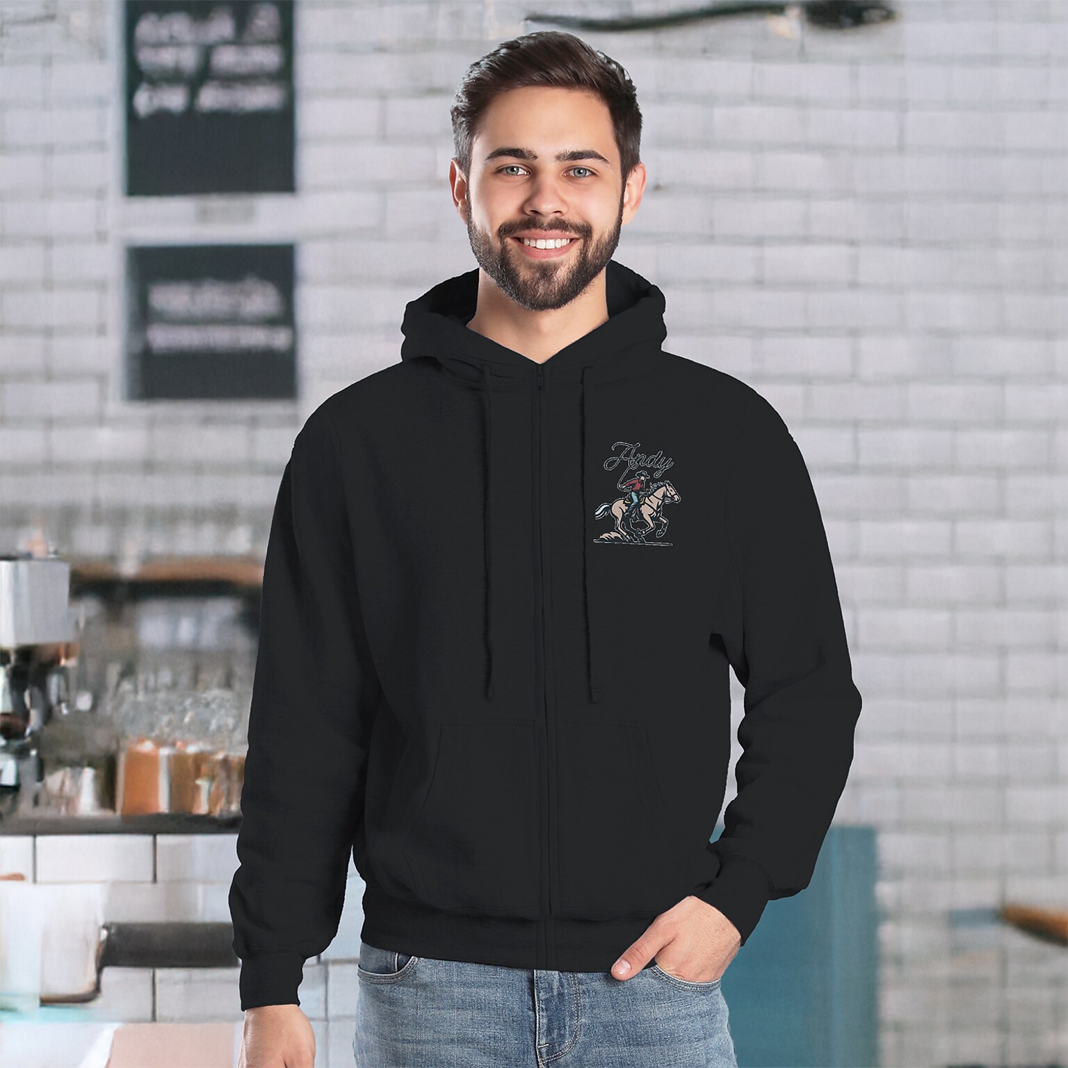 POD ADULT FLEECE FULL ZIP HOODIE FC