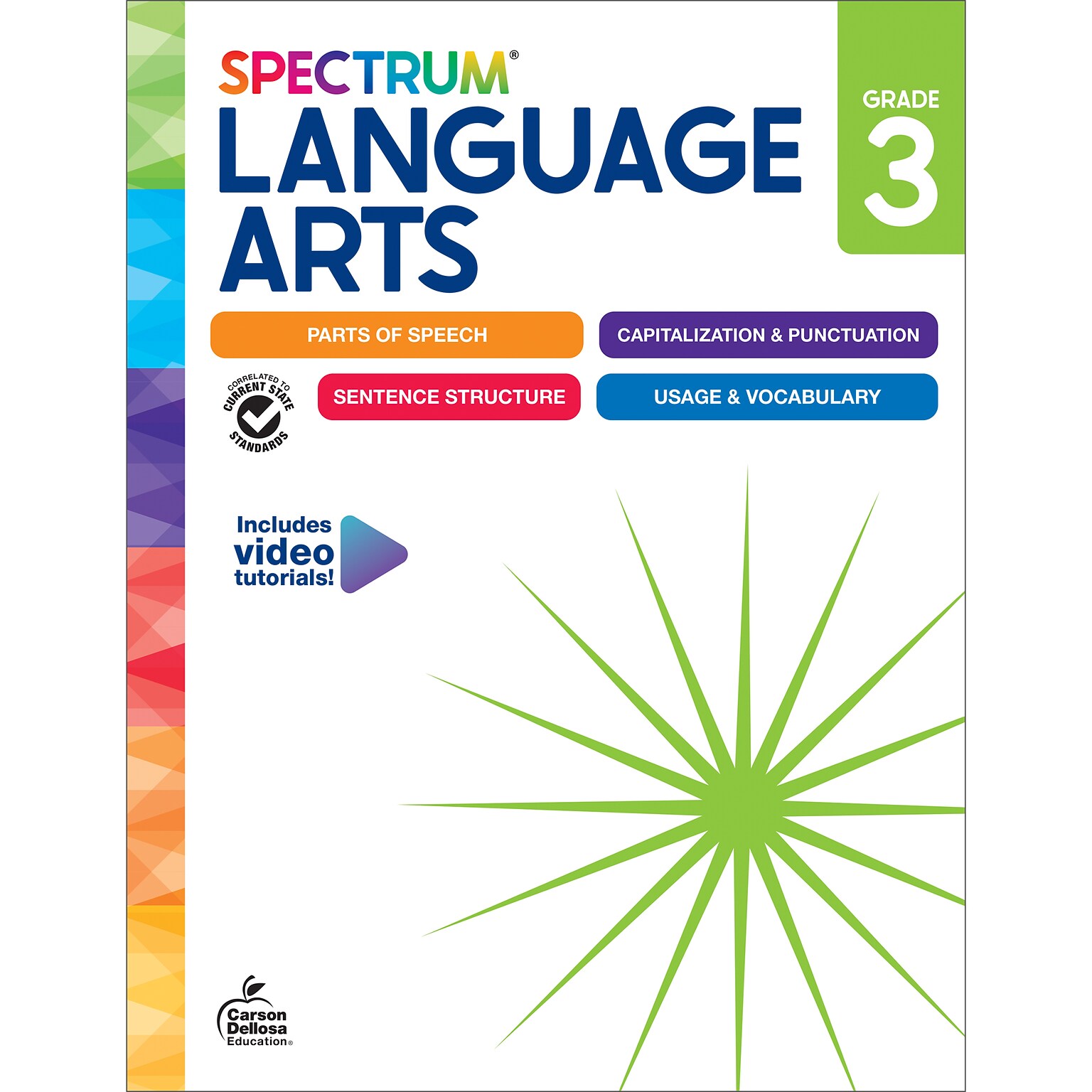 Carson-Dellosa Spectrum Language Arts Workbook, Grade 3