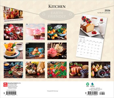 2026 BrownTrout Kitchen 14 x 12 Monthly Wall Calendar (9798330704057)