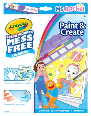 Crayola Color Wonder Mess Free Ms. Rachel Paint & Create (75-7028)