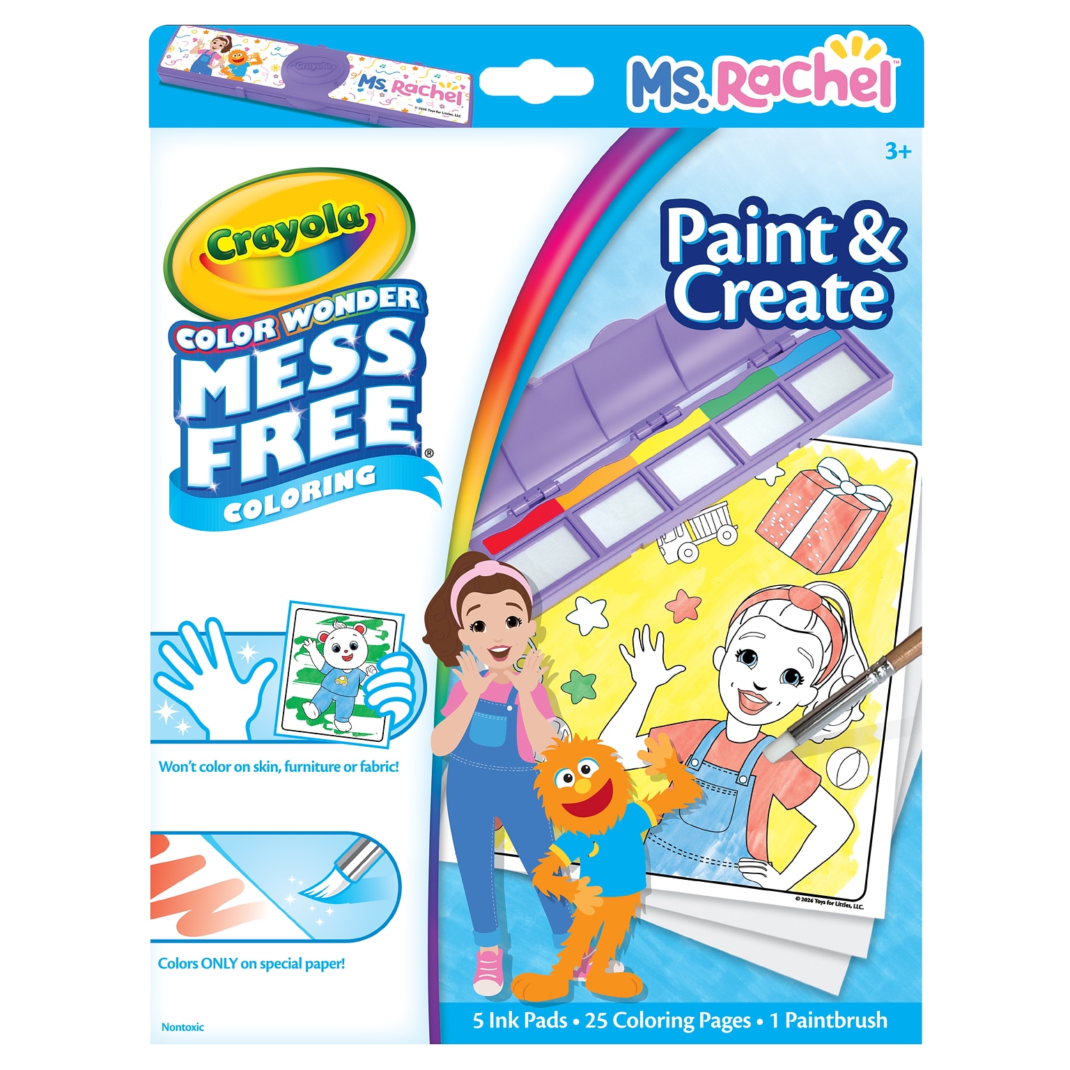 Crayola Color Wonder Mess Free Ms. Rachel Paint & Create (75-7028)