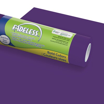 Fadeless Bulletin Board Art Paper, 48" x 12', Assorted Colors, 4/Carton (PAC0057533)