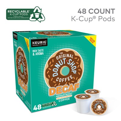 The Original Donut Shop Decaf Coffee Keurig® K-Cup® Pods, Medium Roast, 48/Box (16019-2)