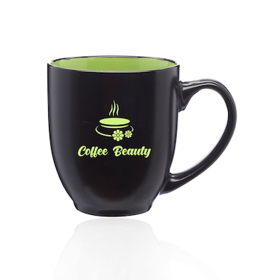 BISTRO TWO-TONE CERAMIC MUG 16 OZ