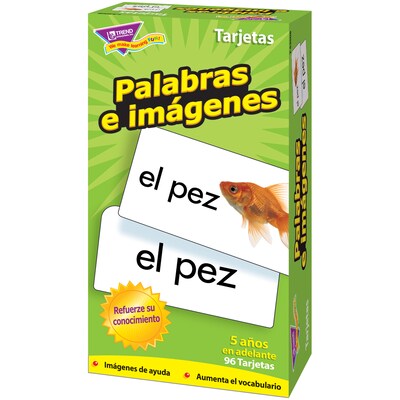 TREND Palabras e imágenes (SP) Skill Drill Flash Cards, Pack of 3 (T-53006-3)