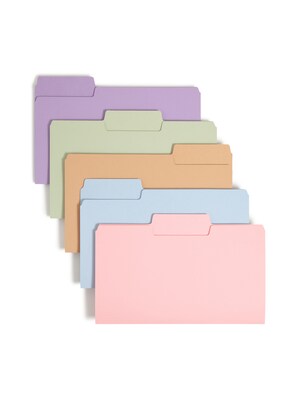Smead SuperTab File Folders, 1/3 Cut, Legal Size, Multicolor, 100/Box (11962)