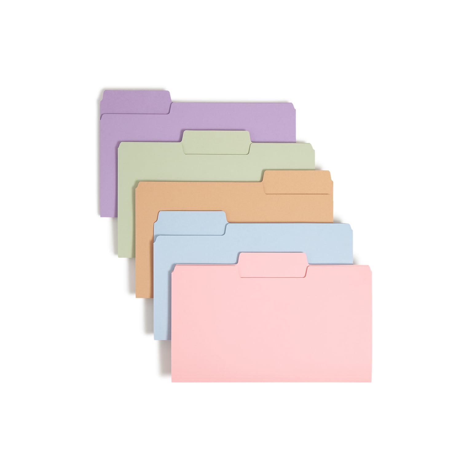 Smead SuperTab File Folders, 1/3 Cut, Legal Size, Multicolor, 100/Box (11962)