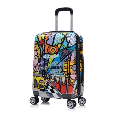 InUSA 20 Hardside Hollywood Suitcase, 4-Wheeled Spinner, TSA Checkpoint Friendly, Hollywood (IUAPC00S-HOL)