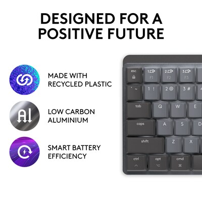 Logitech MX Mechanical Mini for Mac Wireless Ergonomic Keyboard, Space Gray (920-010831)