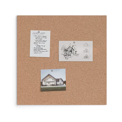 U Brands Cork Bulletin Board, Frameless, 2' x 2' (2874U00-01)