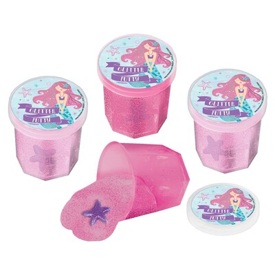 Party City Glitter Mermaid Putty with Toy, Assorted Colors, 12/Pack (AM3902411-NS)