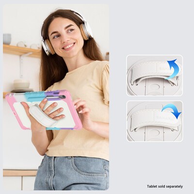 SaharaCase Raider Series TPU 13.1" Heavy Duty Case with Hand Strap for S10 FE+, Sunset Sorbet (TB00471)