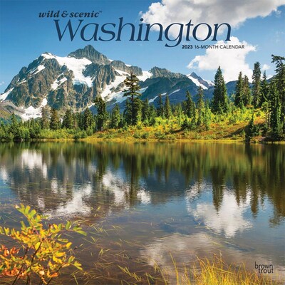 2023 BrownTrout Washington Wild & Scenic 12 x 24 Monthly Wall Calendar, (9781975452995)