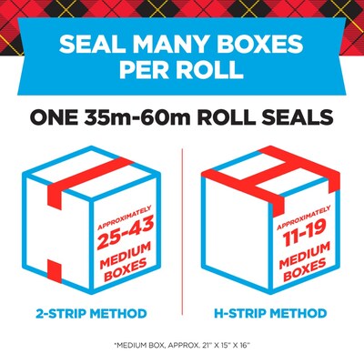 Scotch Heavy Duty Packing Tape with Dispenser, 1.88 x 54.6 yds., Clear, 4/Pack (3850-4RD)