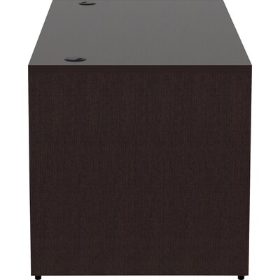 Lorell Essentials 66" W Executive Desk Shell, Espresso Brown (LLR18207)