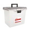 Staples Portable File Tote, Letter Size, Clear (TR58298)