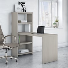 Bush Business Furniture Echo 56W Bookcase Desk, Gray Sand (KI60207-03)